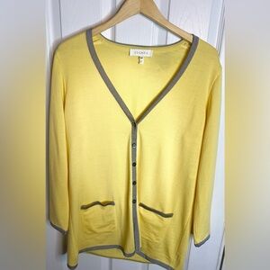 Escada Yellow & Gray Sweater Set